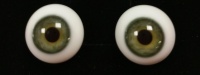 Tinks SOFT GREEN Lauscha Flat Back Solid Crystal Glass Eyes